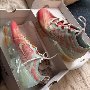 Nike Women's Air VaporMax in Pink, Orange, and Mint